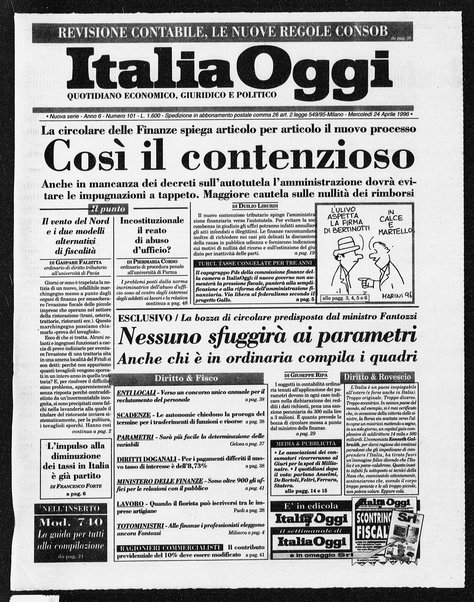 Italia oggi : quotidiano di economia finanza e politica